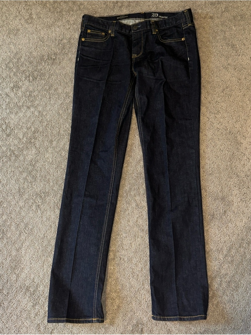 Dark Indigo Straight Jeans J Crew matchstick fit - 29 Waist
